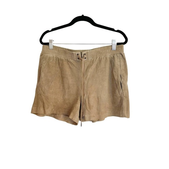 Vince Suede Leather Drawstring Boxer Shorts Neiman Marcus In Concrete Size Large - Picture 2 of 8